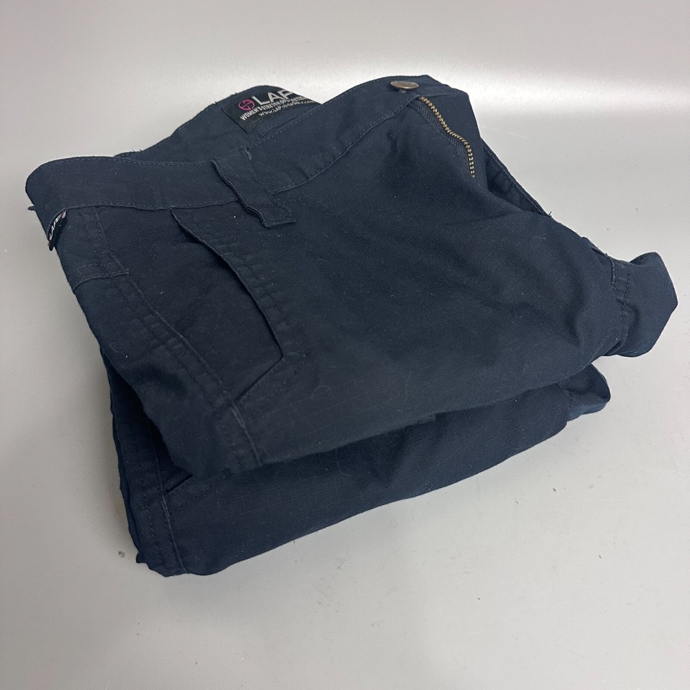 LA Police Gear Womens Stretch Ops Tactical Pants lot 2  Blue Ripstop Cargo 30x27